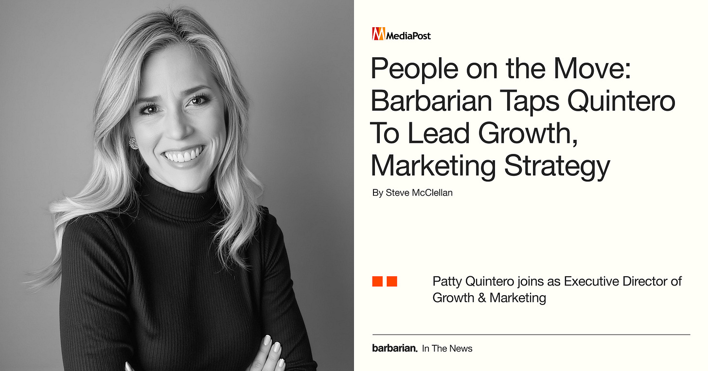 Barbarian Welcomes Patty Quintero